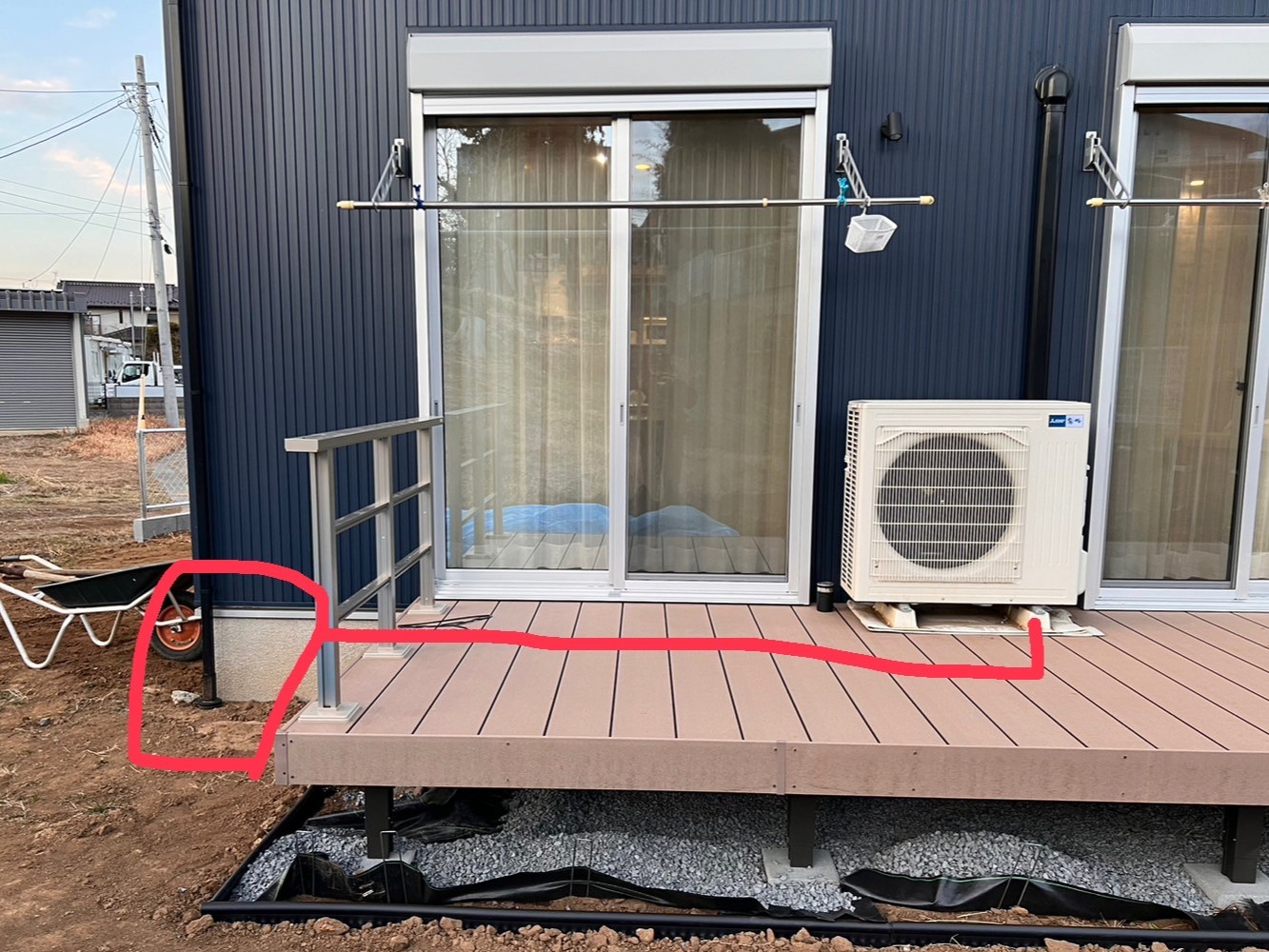 室外機移設の参考画像