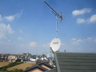 屋根上アンテナ 設置イメージ