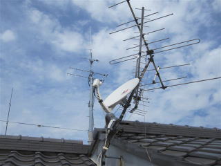 アンテナ建て直し工事 施工前