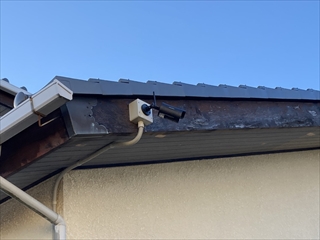 防犯カメラ設置工事 マスプロ製 カメラ3台＋10インチモニター3