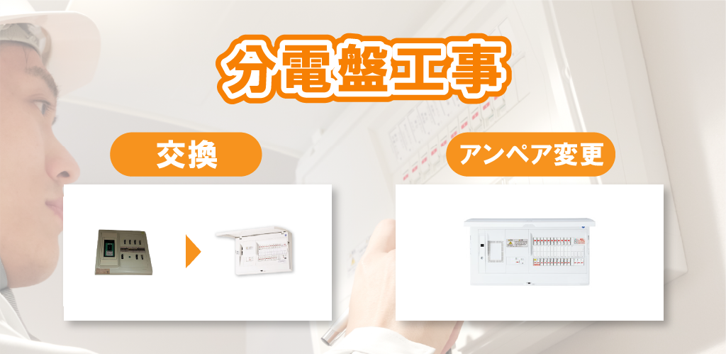 まちの電気屋さんの分電盤工事（茨城県・千葉県・埼玉県・神奈川県・大阪府・富山県・岐阜県・滋賀県・静岡県・宮崎県ほか）
