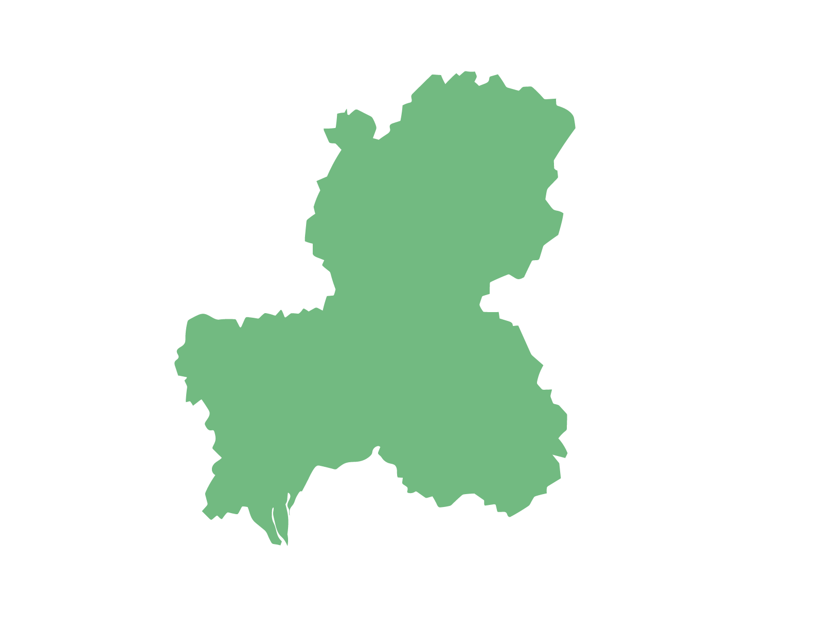 岐阜県のシルエット