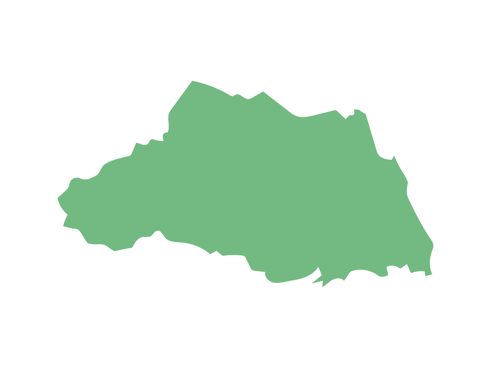 埼玉県のシルエット