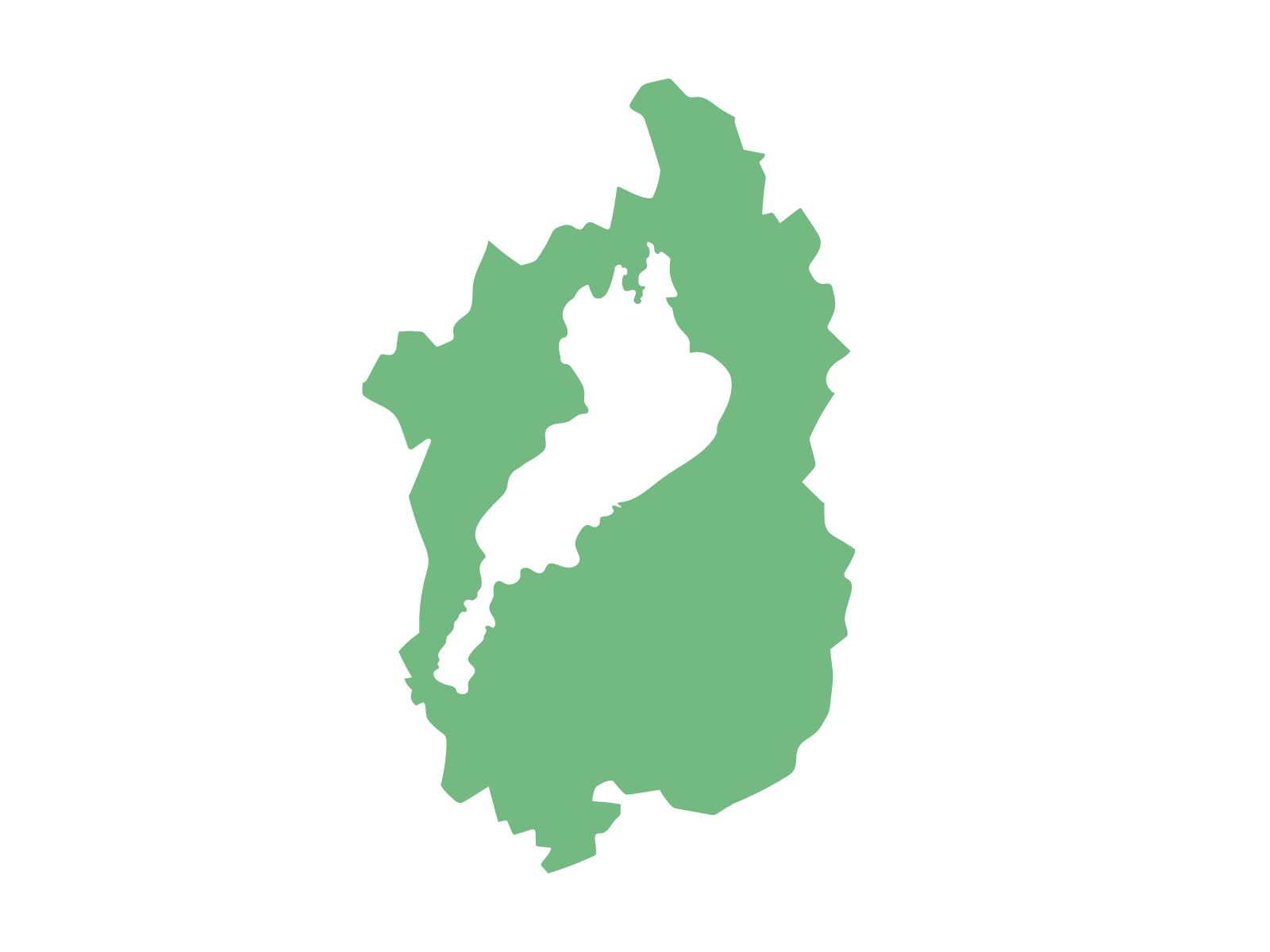 滋賀県のシルエット
