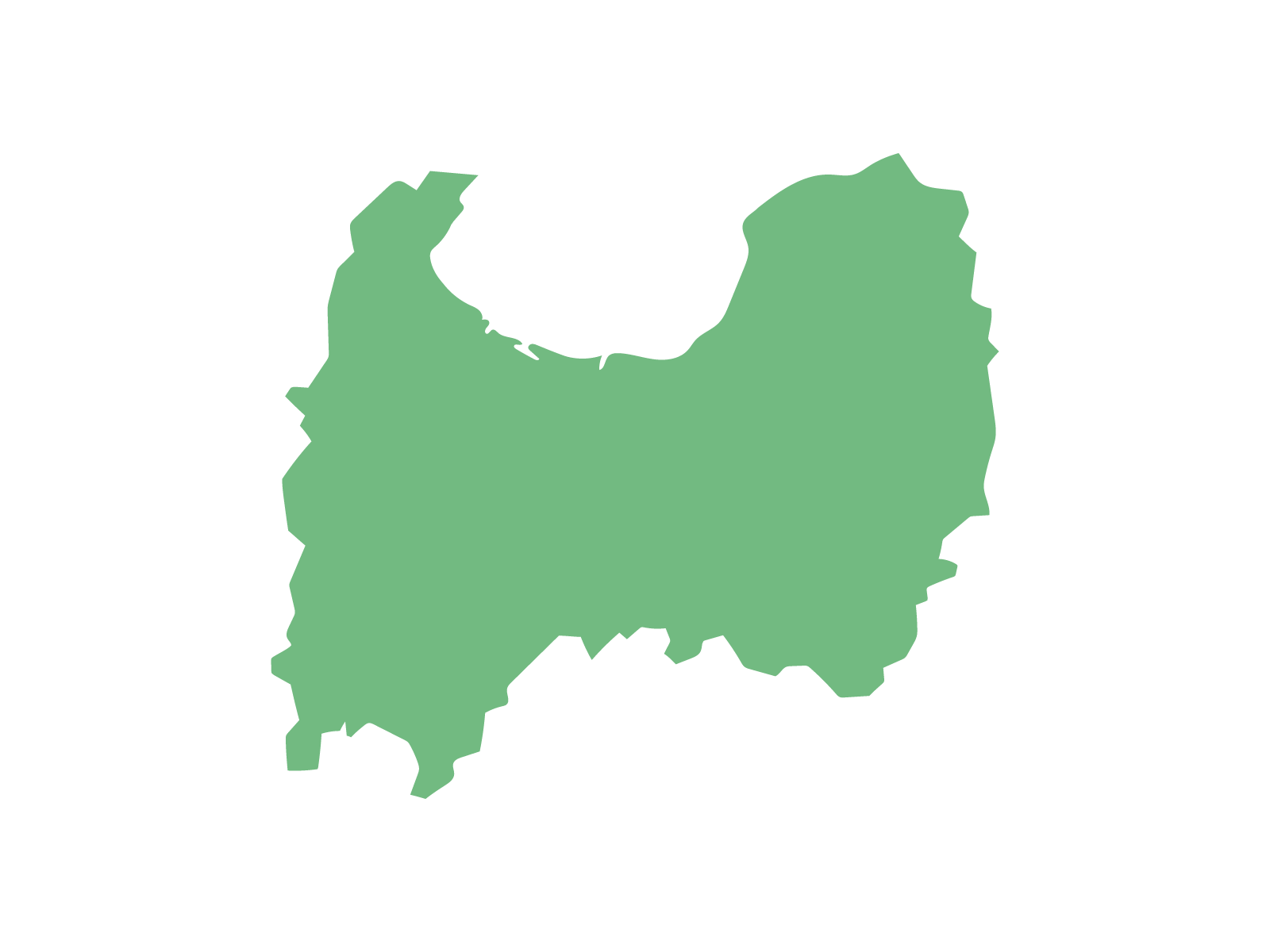 富山県のシルエット