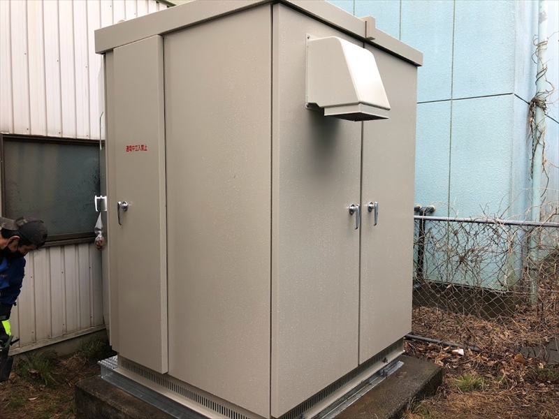 高圧受電設備（キュービクル）工事 施工後