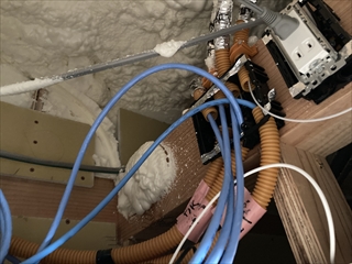 LAN配線敷設工事 施工事例1