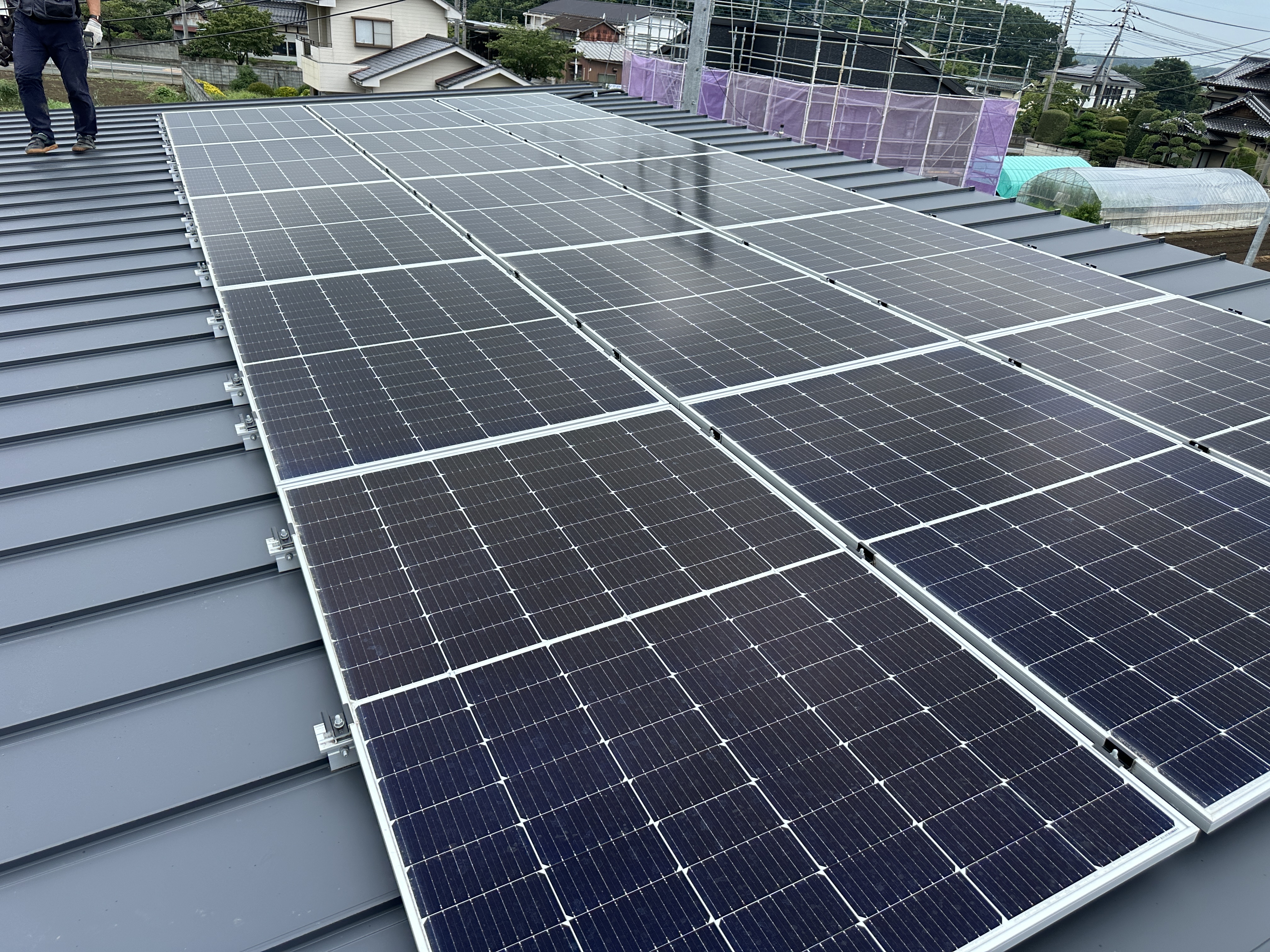 太陽光パネル設置工事_施工後