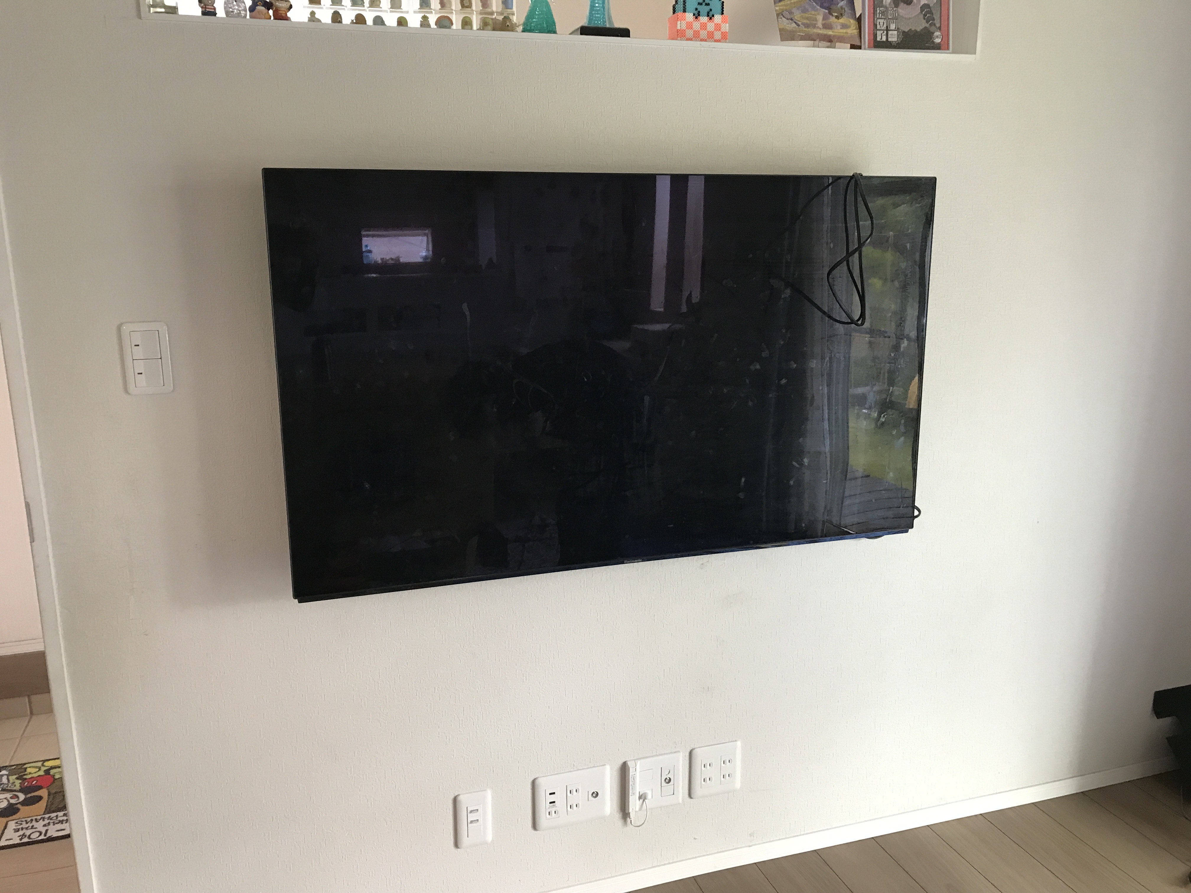 壁掛けテレビ工事_施工事例2